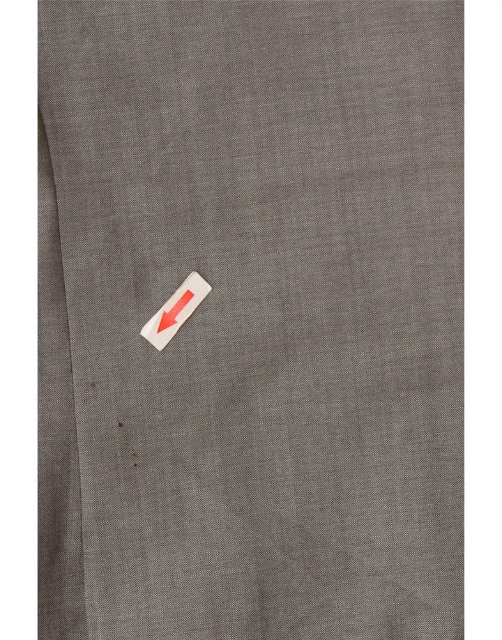 Hugo Boss Mens 2 Button Blazer Jacket EU 46 Small Grey Wool