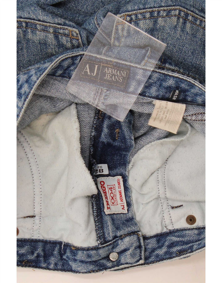 Armani Womens Straight Jeans W28 L28 Blue Cotton