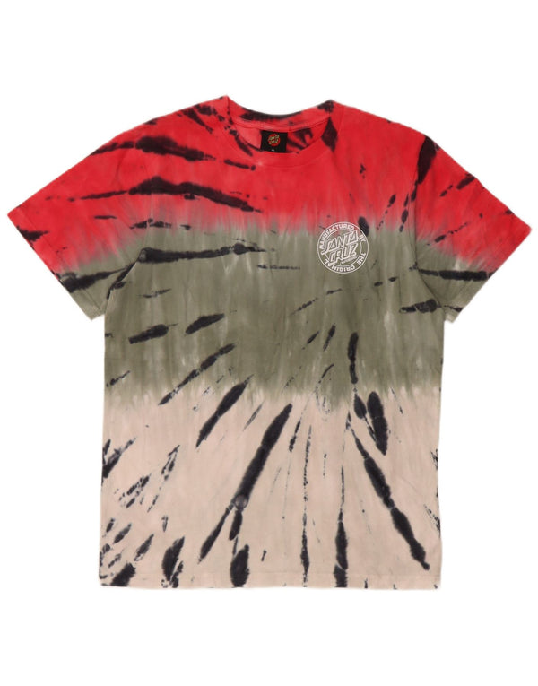 Santa Cruz Boys Graphic T-Shirt Top 15-16 Years Multicoloured Tie Dye