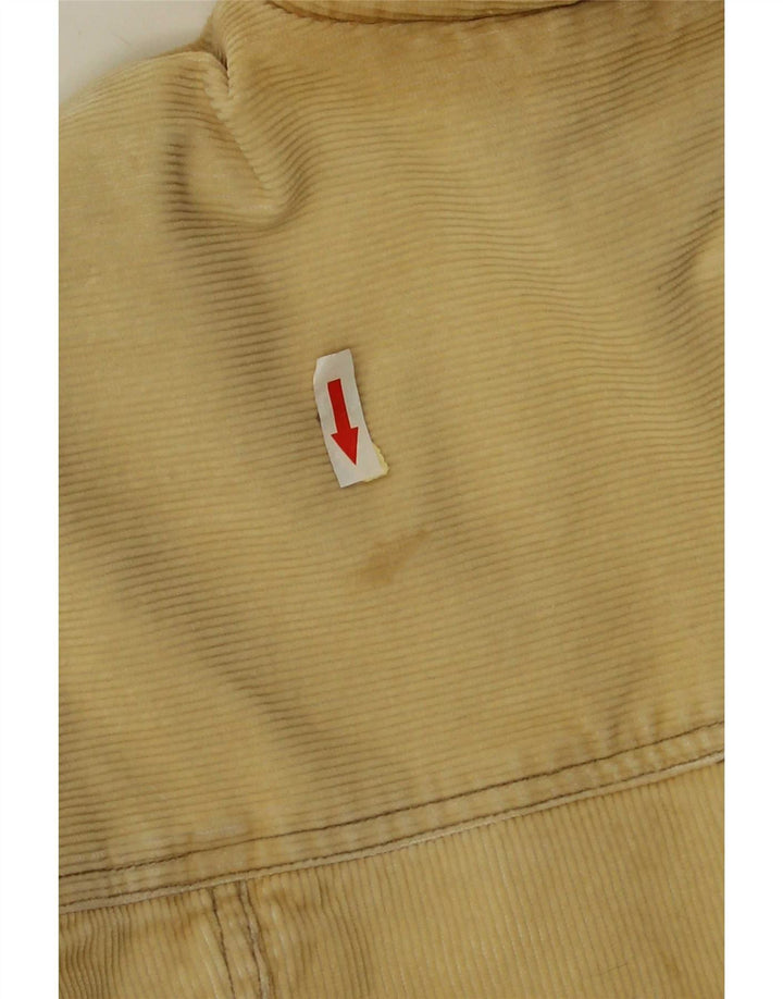 Bench Mens Sherpa Corduroy Jacket UK 40 Large Beige Cotton