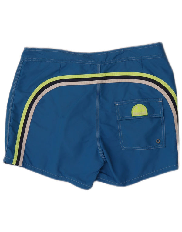 Sundek Mens Swimming Shorts Medium Blue Nylon Sports