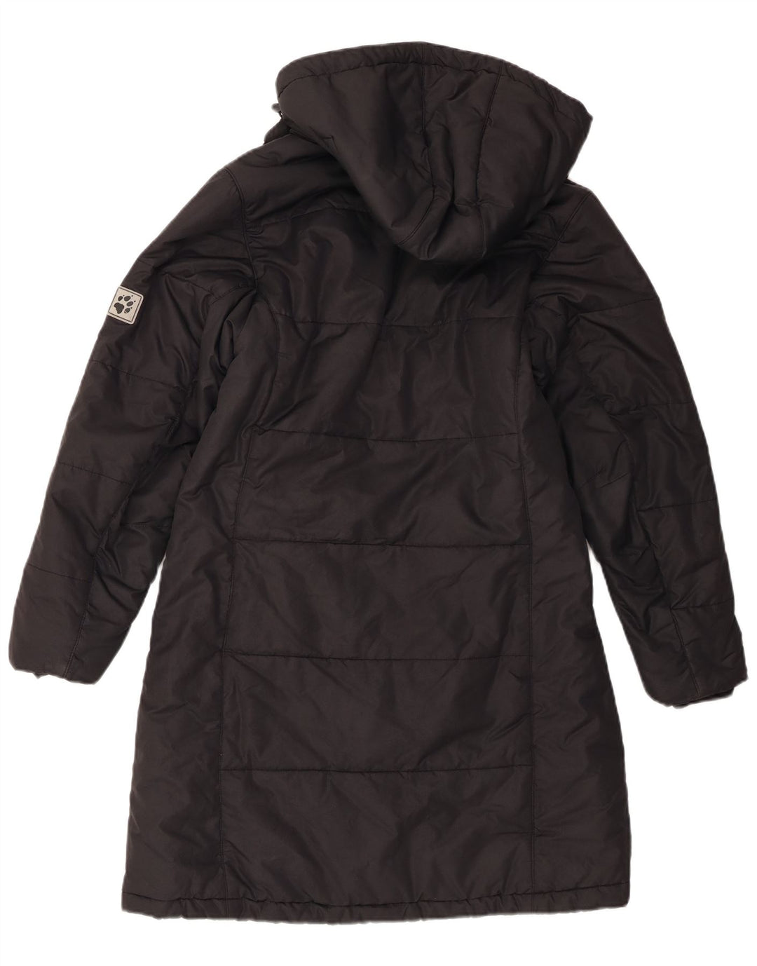 Jack Wolfskin Womens Hooded Padded Coat UK 10 Small  Black Polyester