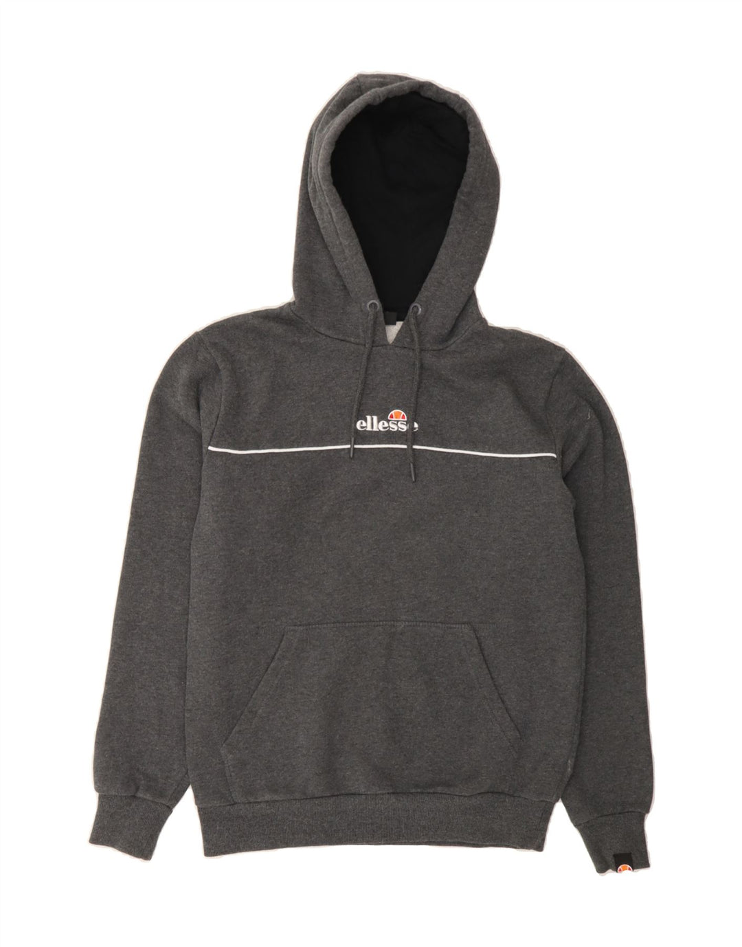 ELLESSE Womens Hoodie Jumper UK 10 Small Grey Cotton Vintage Ellesse and Second-Hand Ellesse from Messina Hembry 