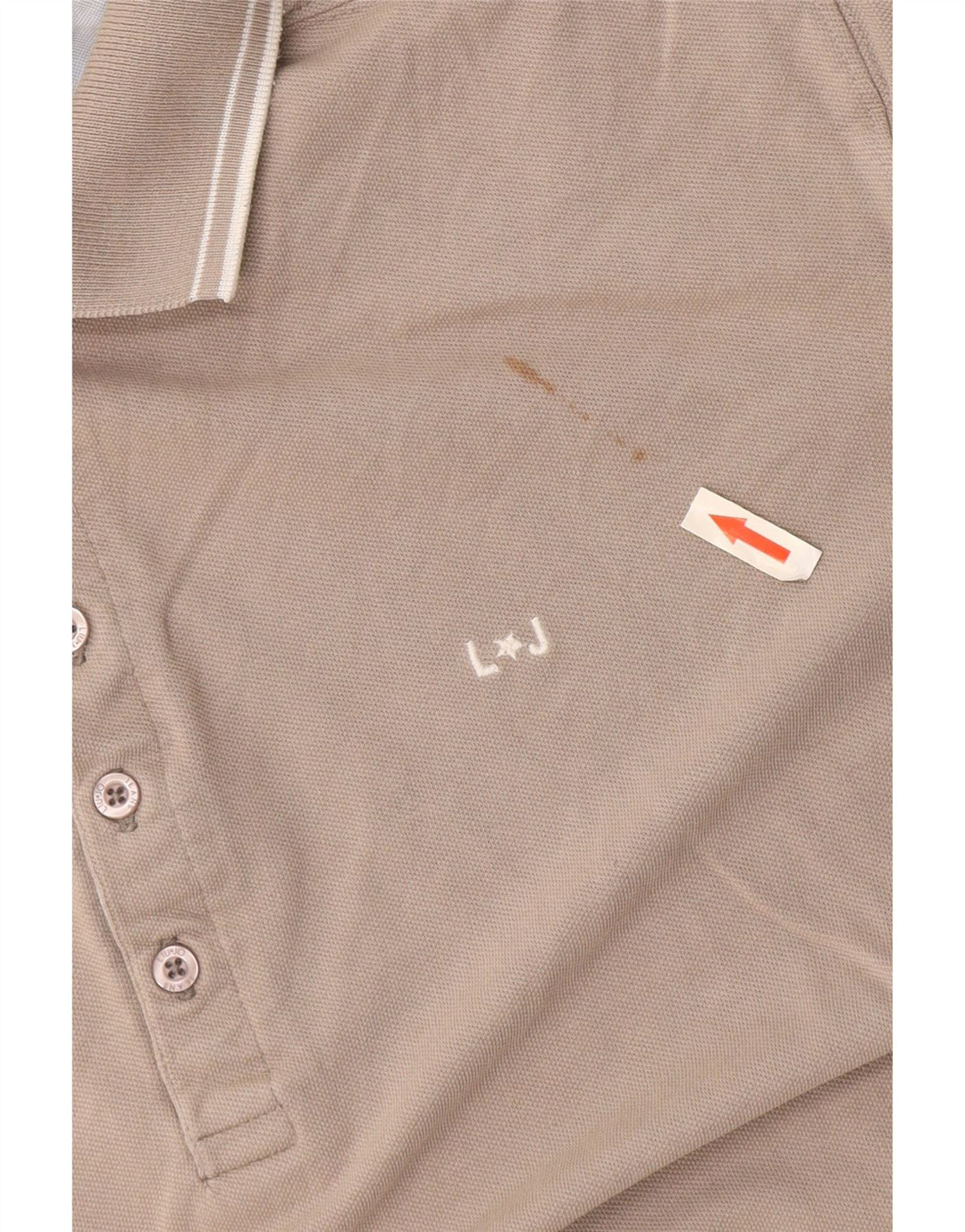 Liu Jo Mens Polo Shirt Medium Grey Cotton