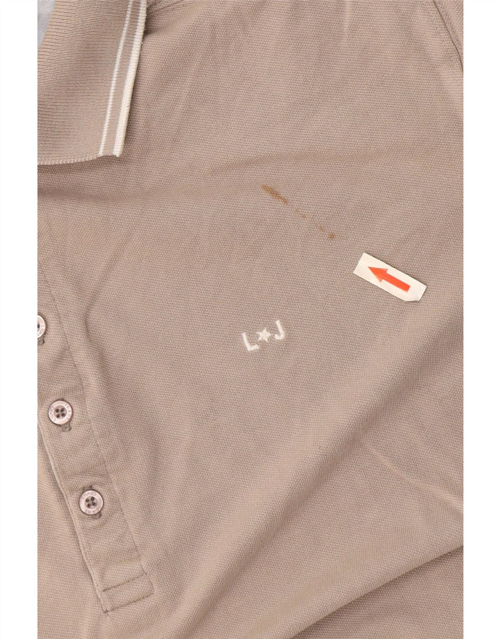 Liu Jo Mens Polo Shirt Medium Grey Cotton