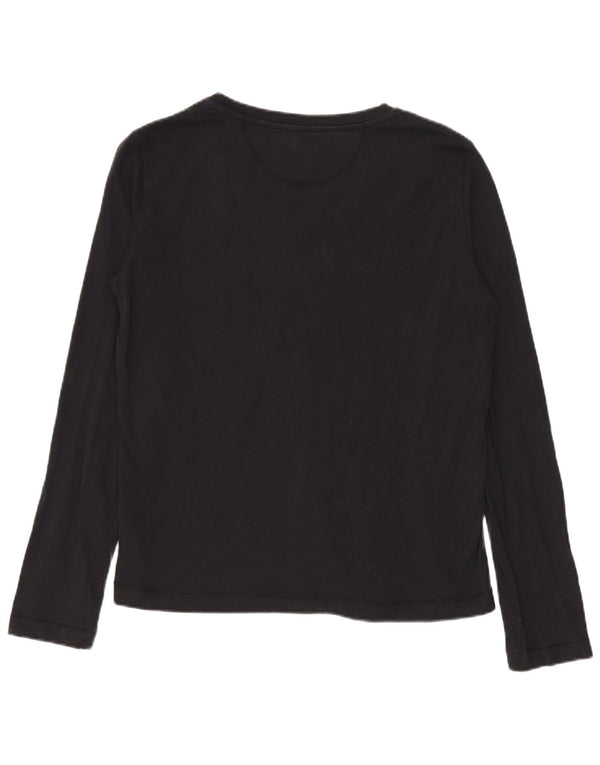 Lotto Womens Top Long Sleeve UK 12 Medium Black