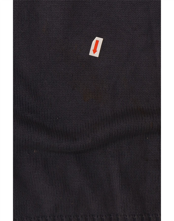 Marks & Spencer Mens Blue Harbour V-Neck Jumper Sweater Medium Navy Blue