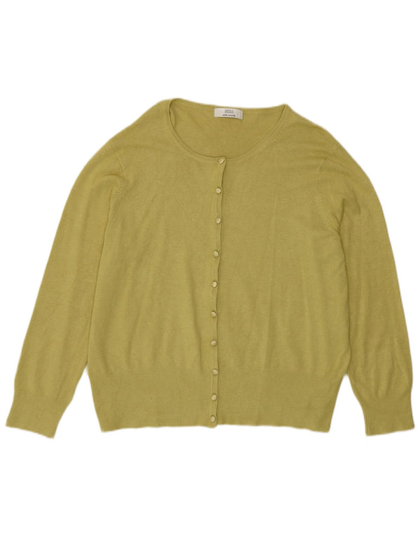Marks & Spencer Womens Cardigan Sweater UK 20 2XL Green Viscose