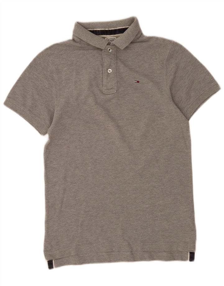 Tommy Hilfiger Mens Polo Shirt Small Grey Cotton