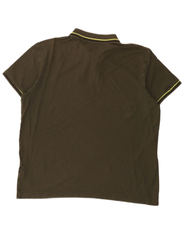 Lotto Mens Life's Polo Shirt 2XL Khaki Cotton