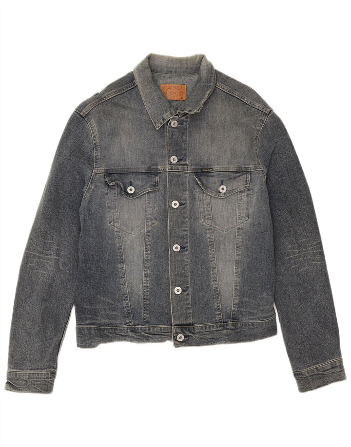Energie Mens Denim Jacket UK 38 Medium Blue Cotton