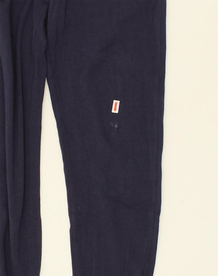 CHAMPION Womens Heritage Fit Leggings UK 10 Small Navy Blue Cotton | Vintage Champion | Thrift | Second-Hand Champion | Used Clothing | Messina Hembry 