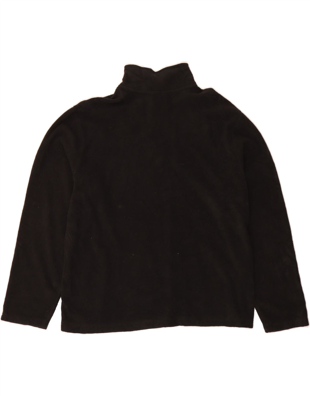 STARTER Mens Zip Neck Fleece Jumper XL Black Polyester Vintage Starter and Second-Hand Starter from Messina Hembry 