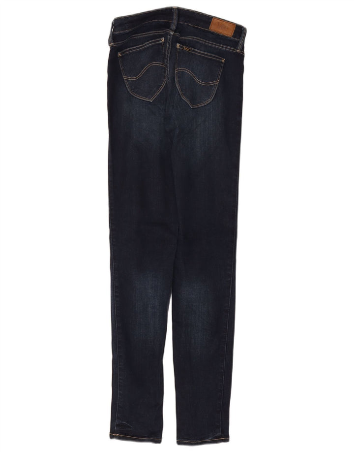 LEE Womens Scarlett Low Skinny Jeans W27 L33 Navy Blue Cotton