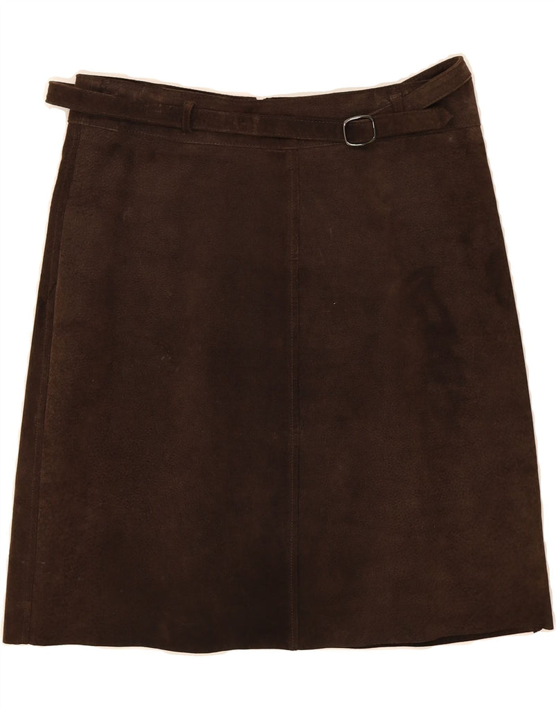 GARDEUR Womens A-Line Skirt EU 38 Medium W32  Brown Polyester Vintage GARDEUR and Second-Hand GARDEUR from Messina Hembry 