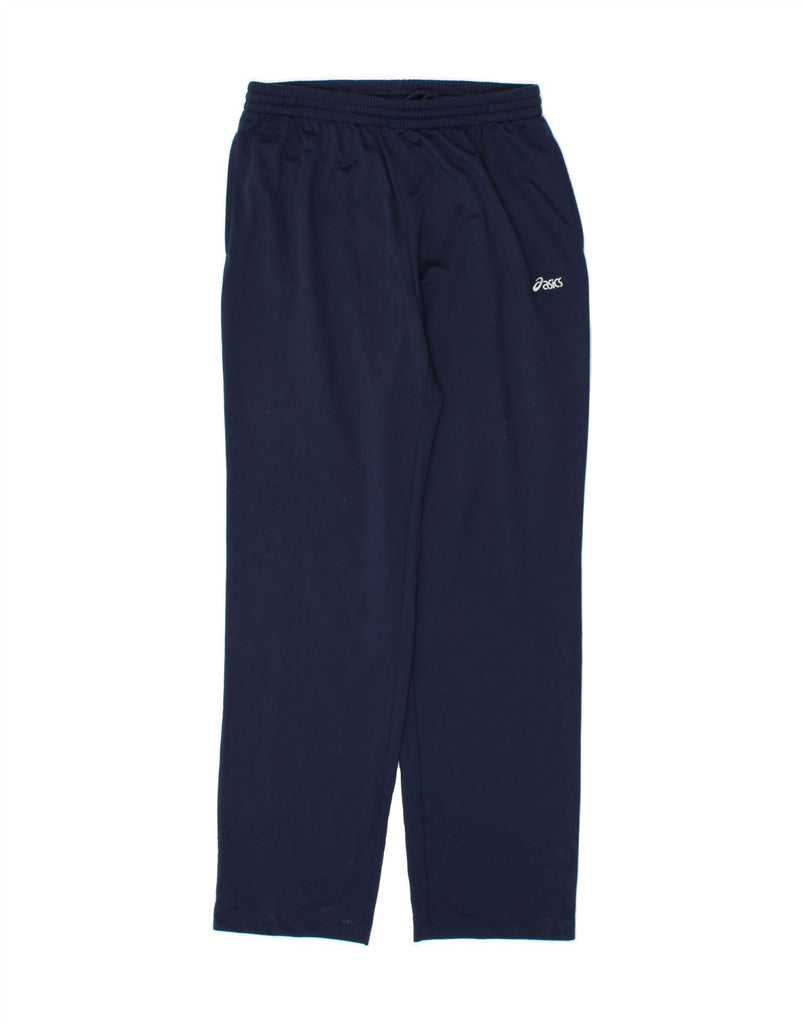 ASICS Mens Tracksuit Trousers Medium Navy Blue Vintage Asics and Second-Hand Asics from Messina Hembry 