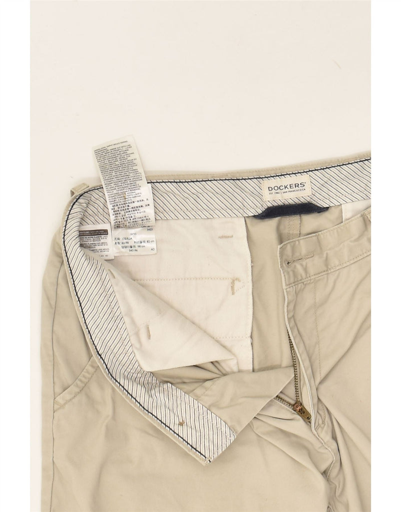 DOCKERS Mens Chino Shorts W32 Medium Beige Cotton | Vintage Dockers | Thrift | Second-Hand Dockers | Used Clothing | Messina Hembry 