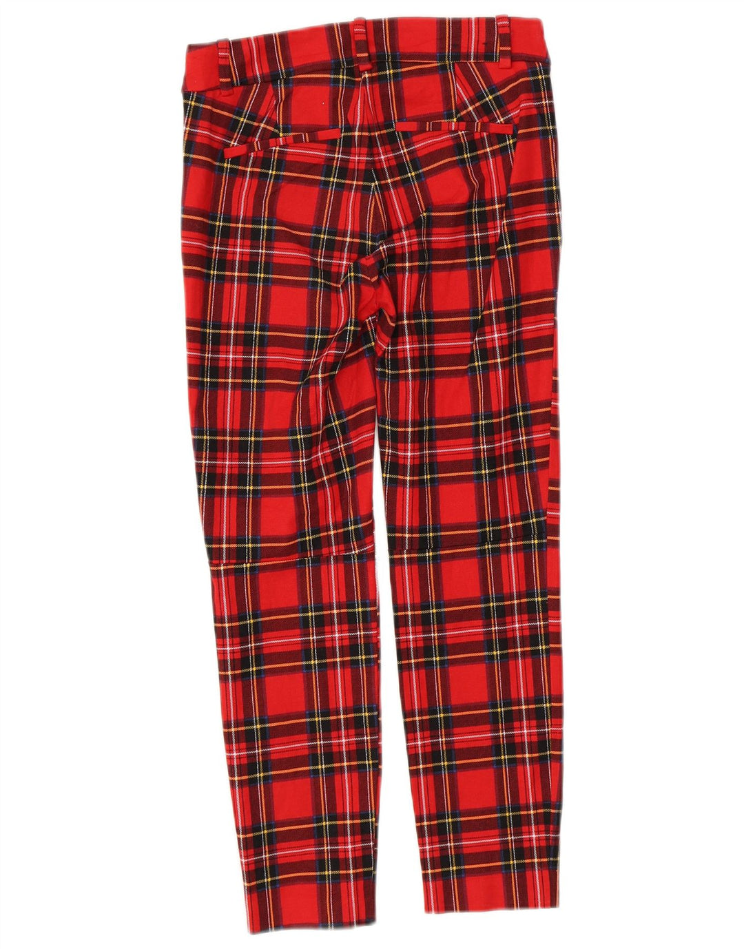 J. CREW Womens Winnie Slim Casual Trousers US 00 2XS W26 L24 Red Check