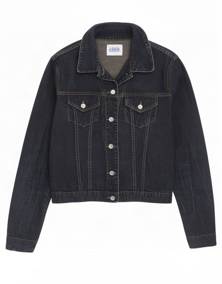 Onyx Womens Denim Jacket UK 10 Small Navy Blue