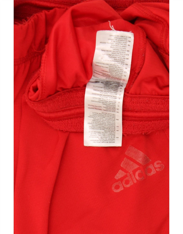 Adidas Mens Aeroready Sport Shorts Large Red Polyester
