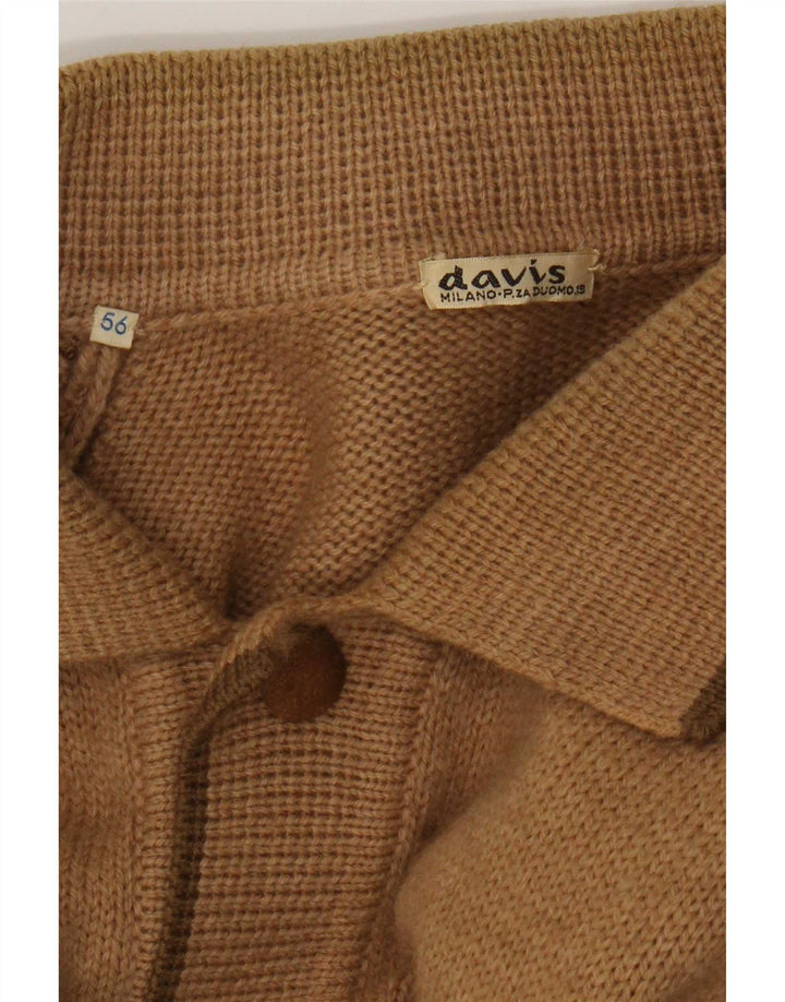 Vintage Mens Cardigan Sweater IT 56 XL Brown