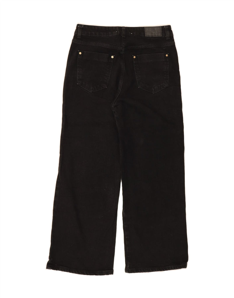 ZARA Womens Straight Jeans EU 40 Medium W30 L26 Black Cotton Vintage Zara and Second-Hand Zara from Messina Hembry 