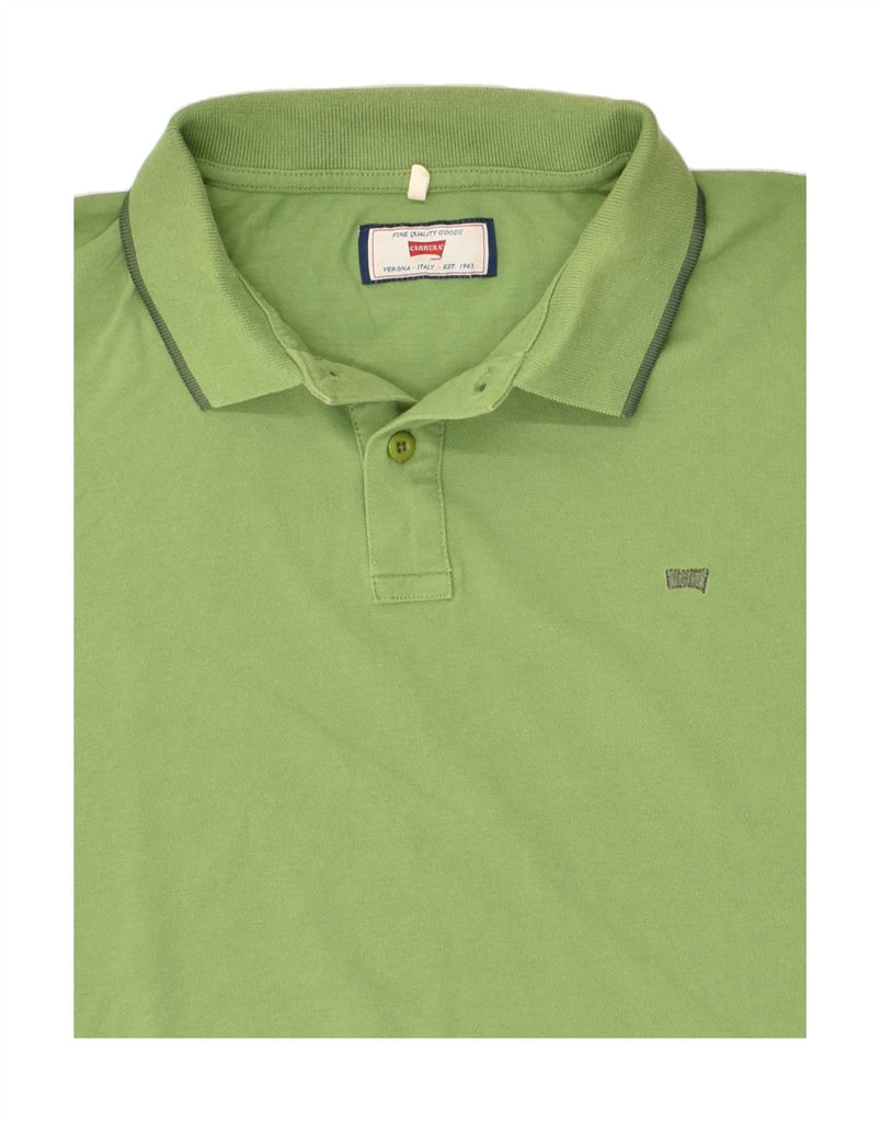 CARRERA Mens Polo Shirt XL Green Cotton | Vintage Carrera | Thrift | Second-Hand Carrera | Used Clothing | Messina Hembry 