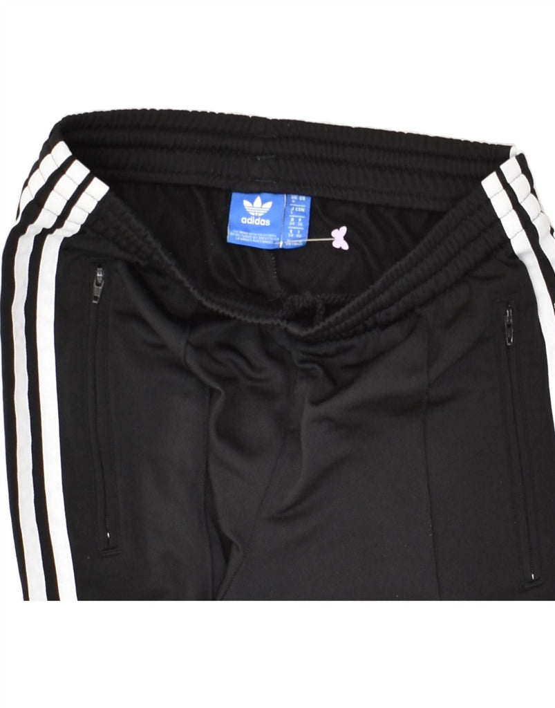 ADIDAS Womens Tracksuit Trousers Joggers UK 8 Small  Black Polyester | Vintage Adidas | Thrift | Second-Hand Adidas | Used Clothing | Messina Hembry 