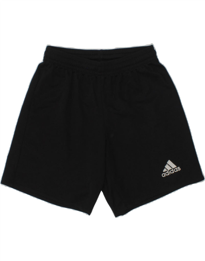 ADIDAS Boys Climalite Sport Shorts 7-8 Years Black Polyester | Vintage Adidas | Thrift | Second-Hand Adidas | Used Clothing | Messina Hembry 