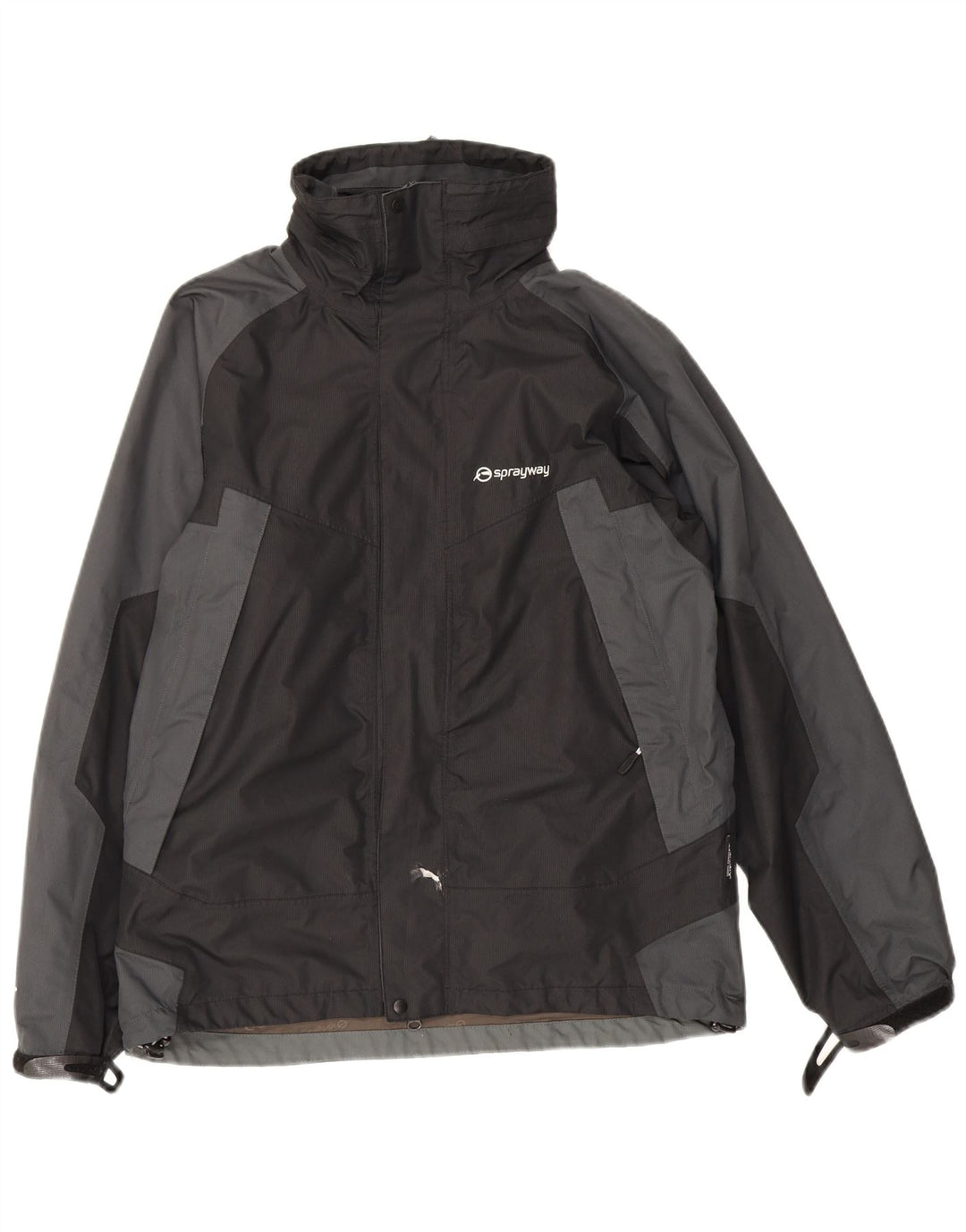 Sprayway Mens Windbreaker Jacket UK 36 Small Black Colourblock Polyester