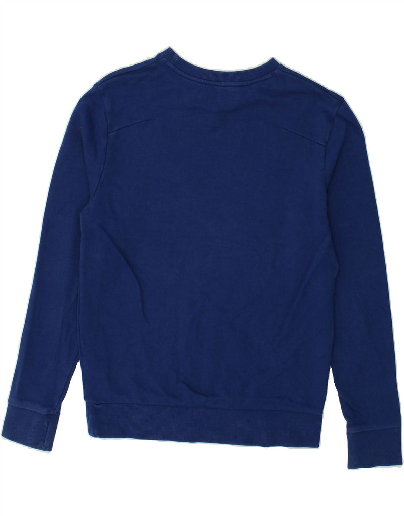 CALVIN KLEIN JEANS Mens Graphic Sweatshirt Jumper Medium Blue Cotton | Vintage Calvin Klein Jeans | Thrift | Second-Hand Calvin Klein Jeans | Used Clothing | Messina Hembry 