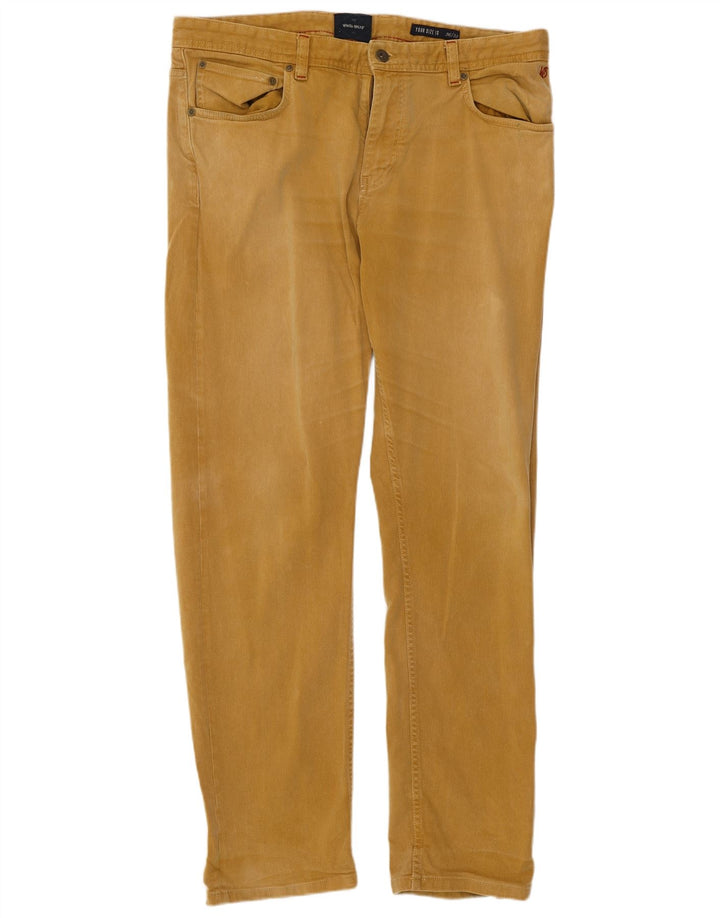 White Stuff Mens Slim Jeans W36 L32 Brown Cotton