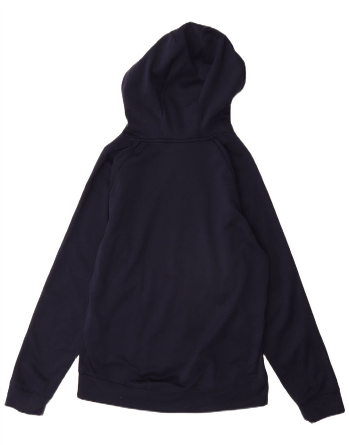 Russell Athletic Mens Hoodie Jumper Small Navy Blue Polyester