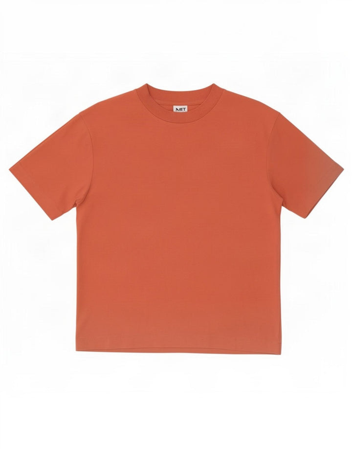 Zara Mens T-Shirt Top Medium Orange Cotton