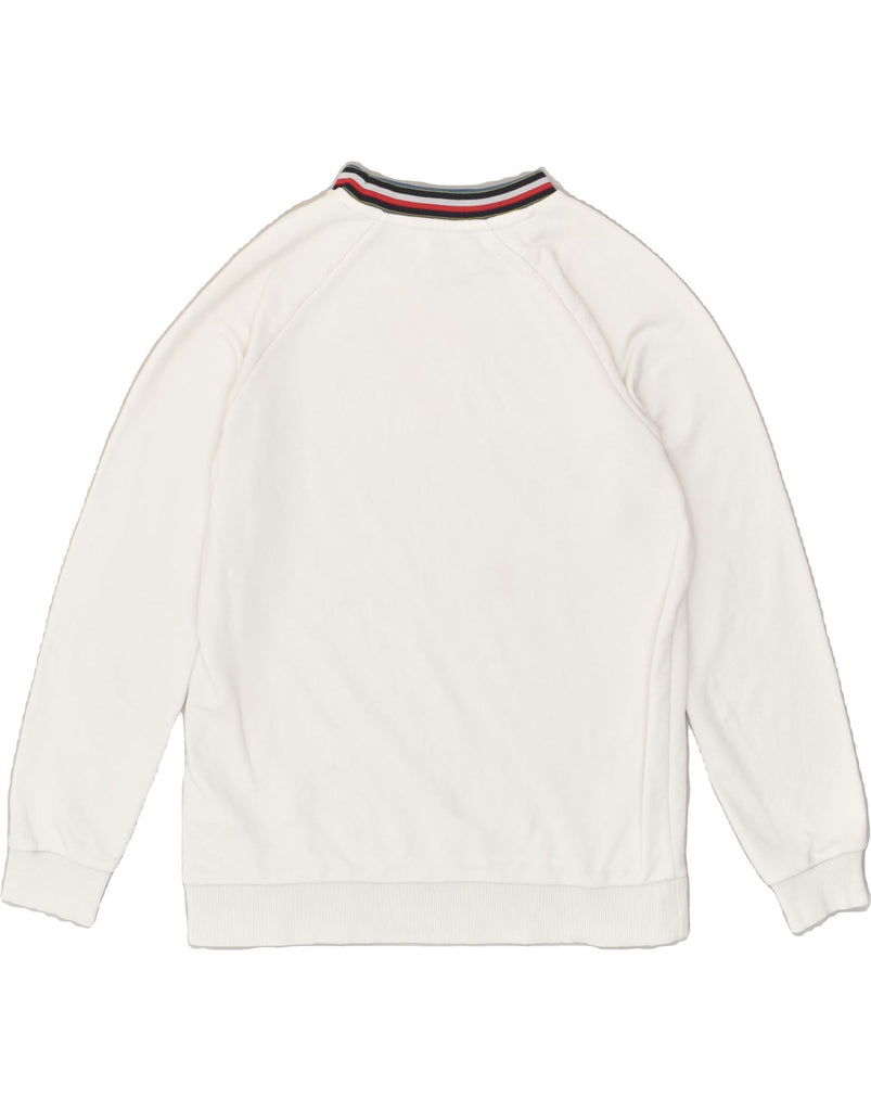 TOMMY HILFIGER Womens Sweatshirt Jumper UK 16 Large White Cotton | Vintage Tommy Hilfiger | Thrift | Second-Hand Tommy Hilfiger | Used Clothing | Messina Hembry 