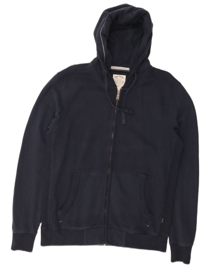 Fat Face Mens Zip Hoodie Sweater Large Navy Blue Cotton