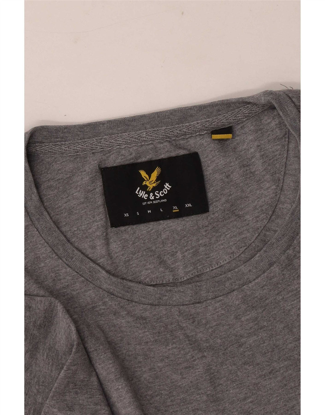 Lyle & Scott Mens T-Shirt Top XL Grey Flecked