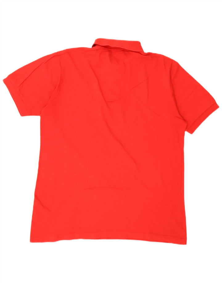 Sergio Tacchini Mens Polo Shirt Large Red Cotton