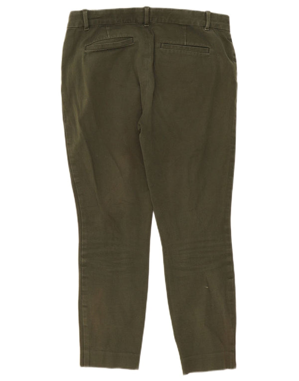 Gap Womens Skinny Ankle Cropped Trousers US 8 Medium W32 L25 Khaki Cotton