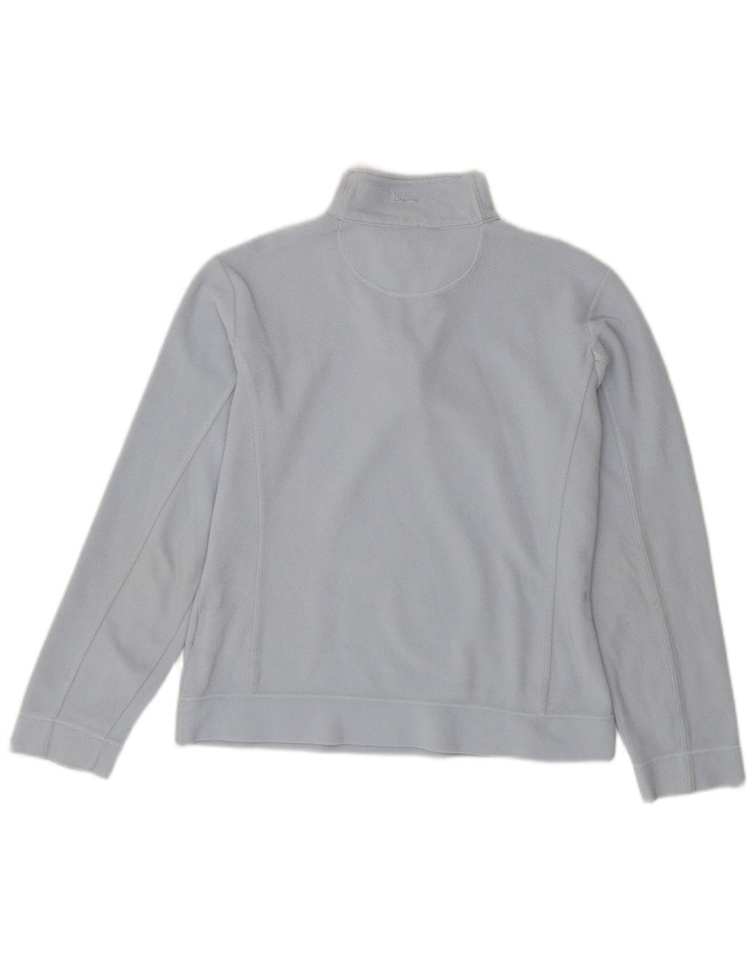 CHAMPION Womens Zip Neck Fleece Jumper UK 16 Large Blue Polyester Vintage Champion and Second-Hand Champion from Messina Hembry 