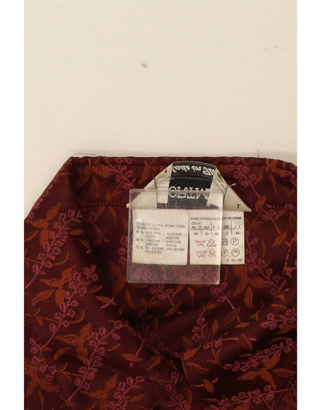 Sportmax Womens Short Sleeve Blazer Jacket UK 12 Medium Brown Floral