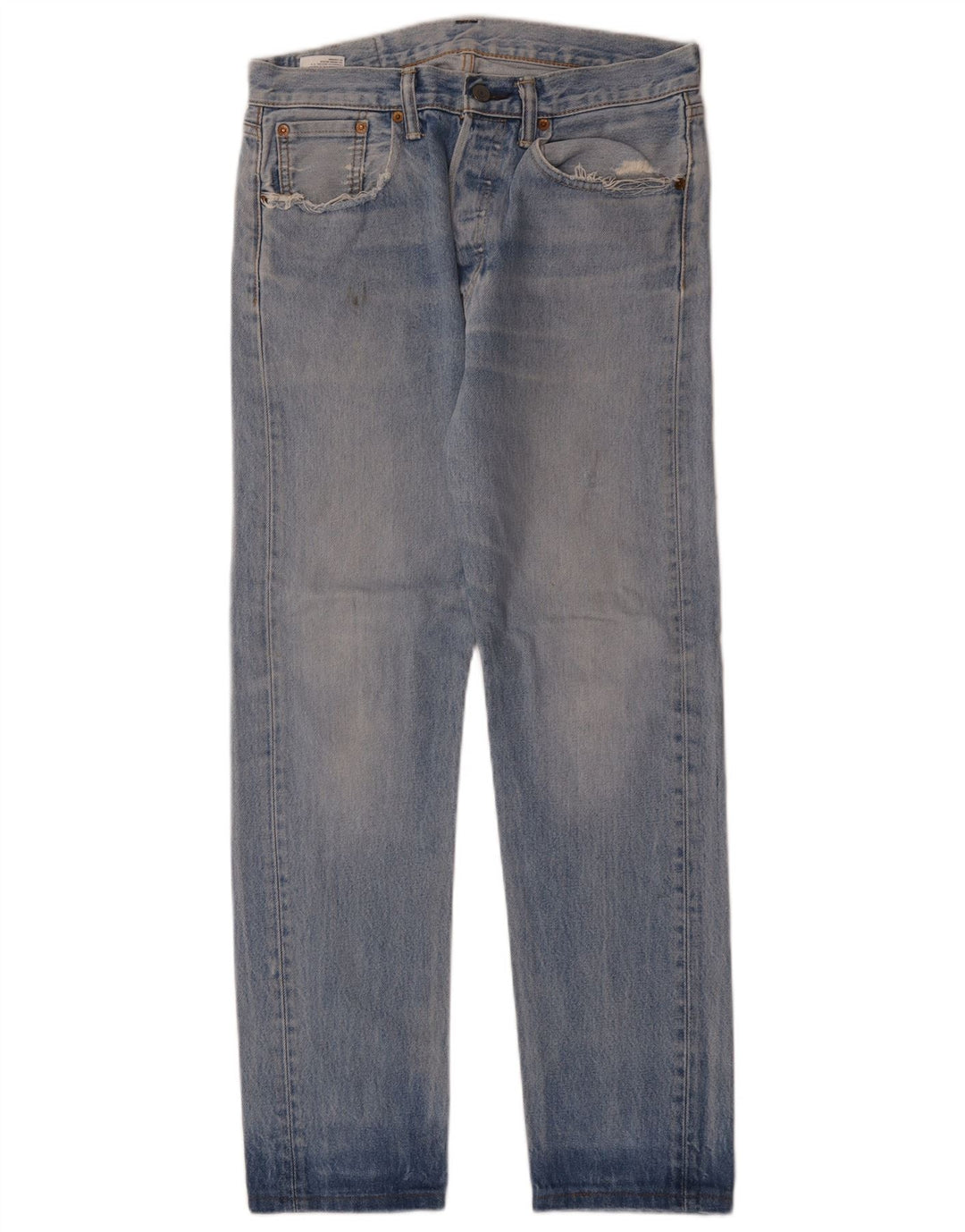 LEVI'S Mens 501 CT Straight Jeans W30 L30 Blue Cotton