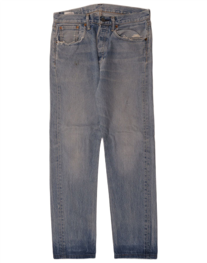 LEVI'S Mens 501 CT Straight Jeans W30 L30 Blue Cotton
