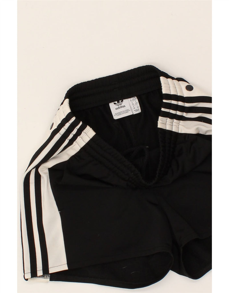 ADIDAS Boys Graphic Sport Shorts 11-12 Years XS Black Colourblock Vintage Adidas and Second-Hand Adidas from Messina Hembry 