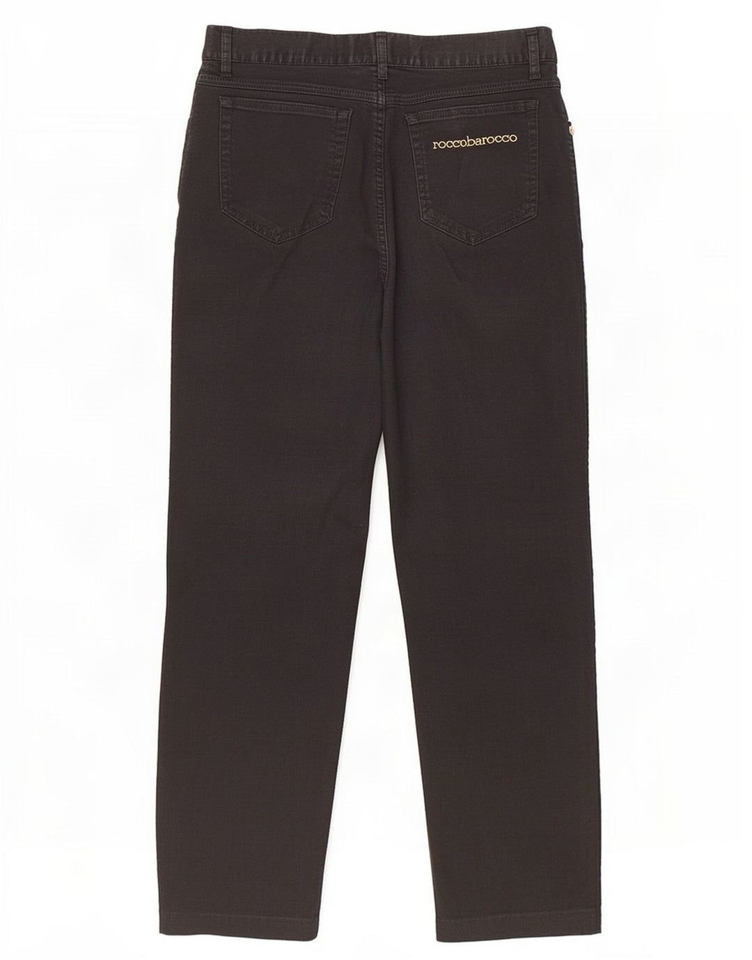 Roccobarocco Womens Cropped Trousers W38 L25 Black