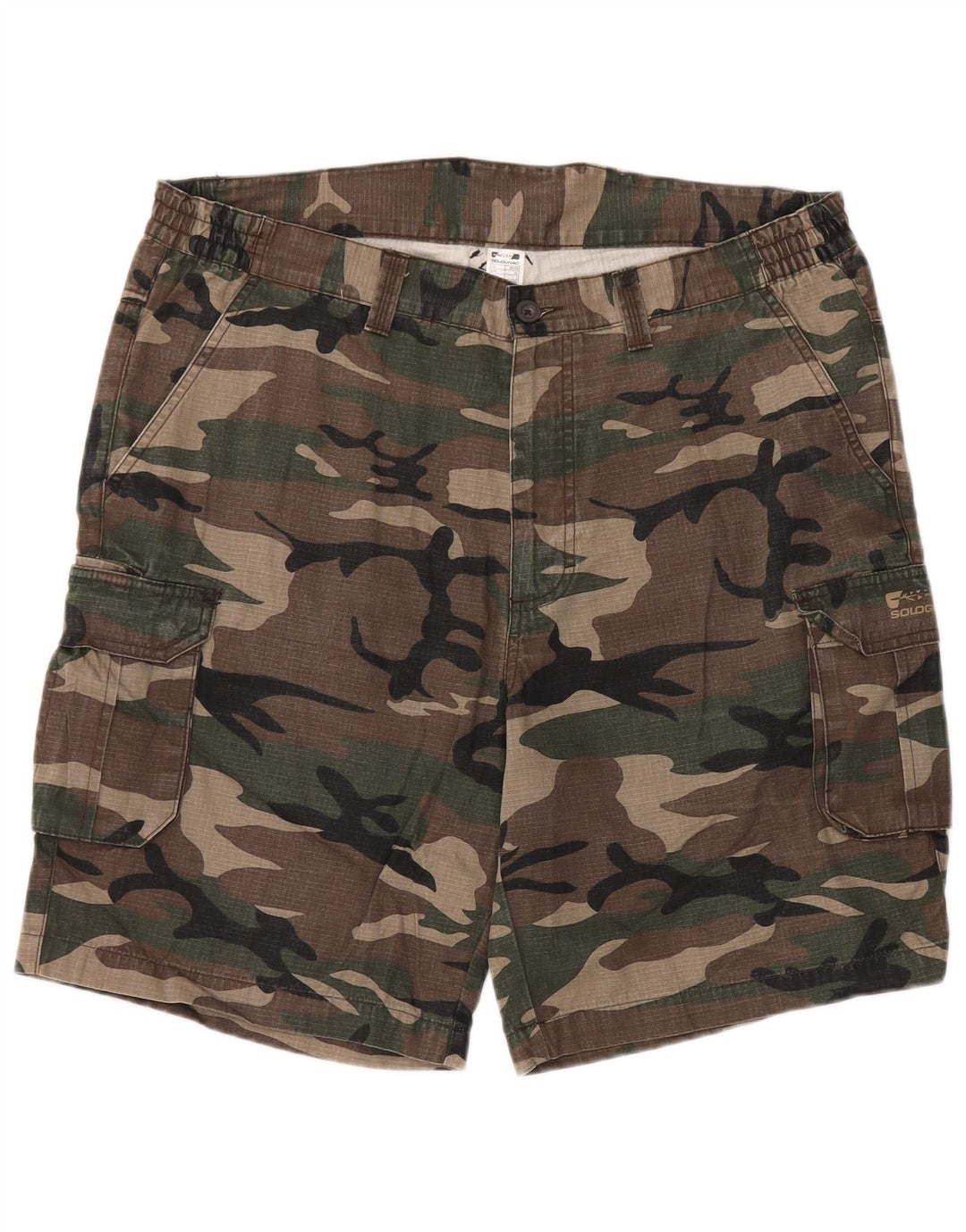 Solognac Mens Cargo Shorts XL W38  Brown Cotton