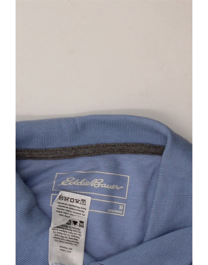 EDDIE BAUER Mens Polo Shirt Medium Blue Cotton Vintage Eddie Bauer and Second-Hand Eddie Bauer from Messina Hembry 