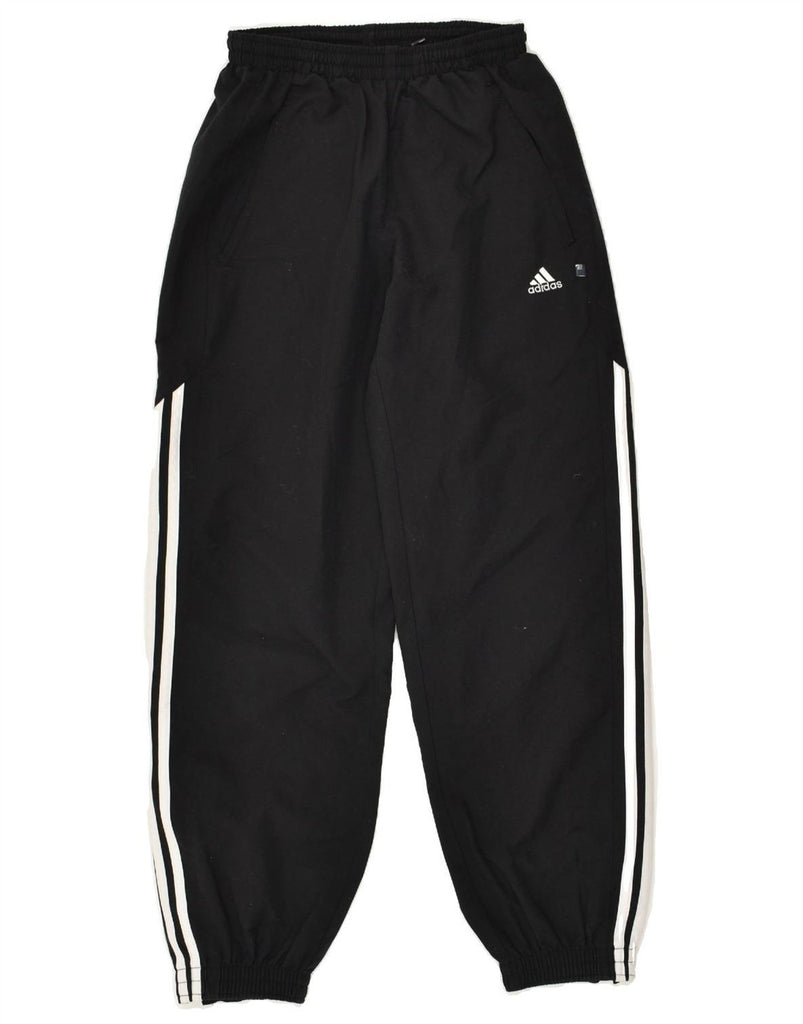 ADIDAS Boys Tracksuit Trousers Joggers 13-14 Years Black Polyester | Vintage Adidas | Thrift | Second-Hand Adidas | Used Clothing | Messina Hembry 