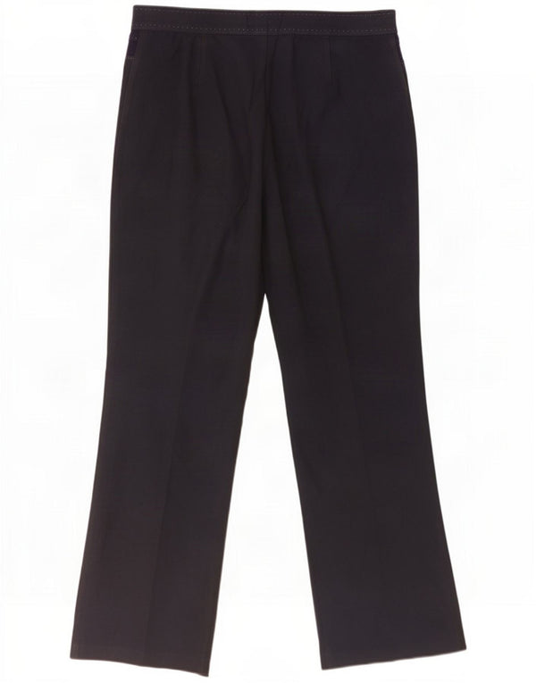 Marks & Spencer Womens Bootcut Casual Trousers UK 18 XL W36 L30 Navy Blue