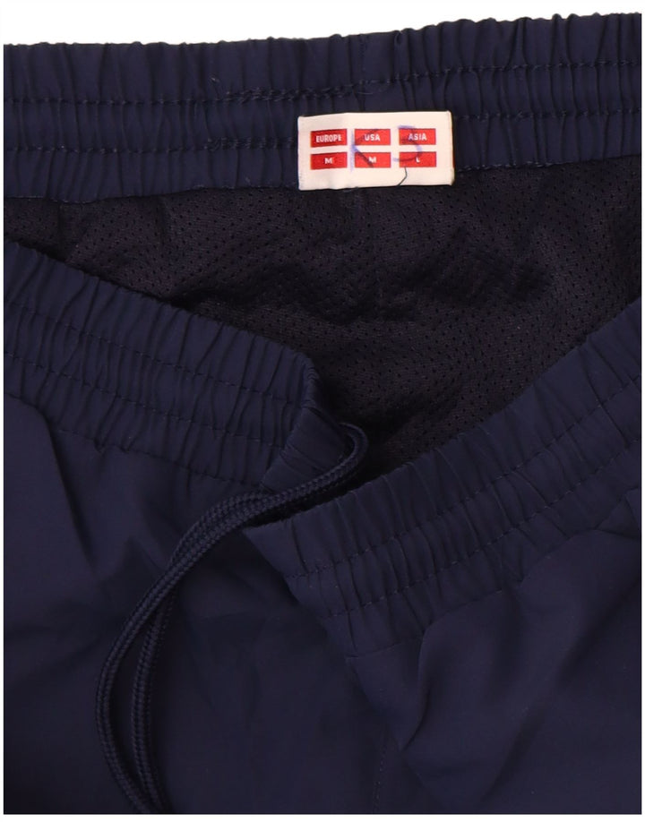 HUMMEL Mens Graphic Tracksuit Trousers Medium  Navy Blue Polyester